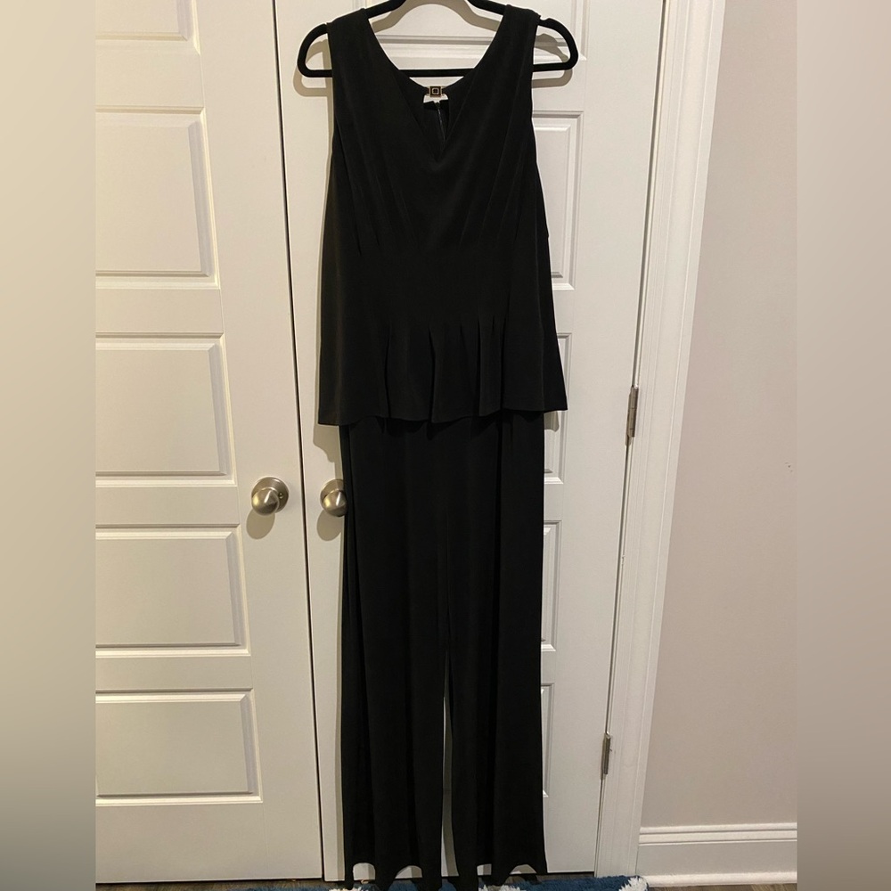 Tahari Peplum top jumpsuit